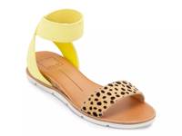 Vivian Sandal Yellow/Brown/Black Cheetah Print Faux Calf Hair view