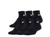 Cushioned Kids' Ankle Socks - 6 Pack Black view