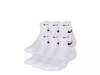 Cushioned Kids' Ankle Socks - 6 Pack White view