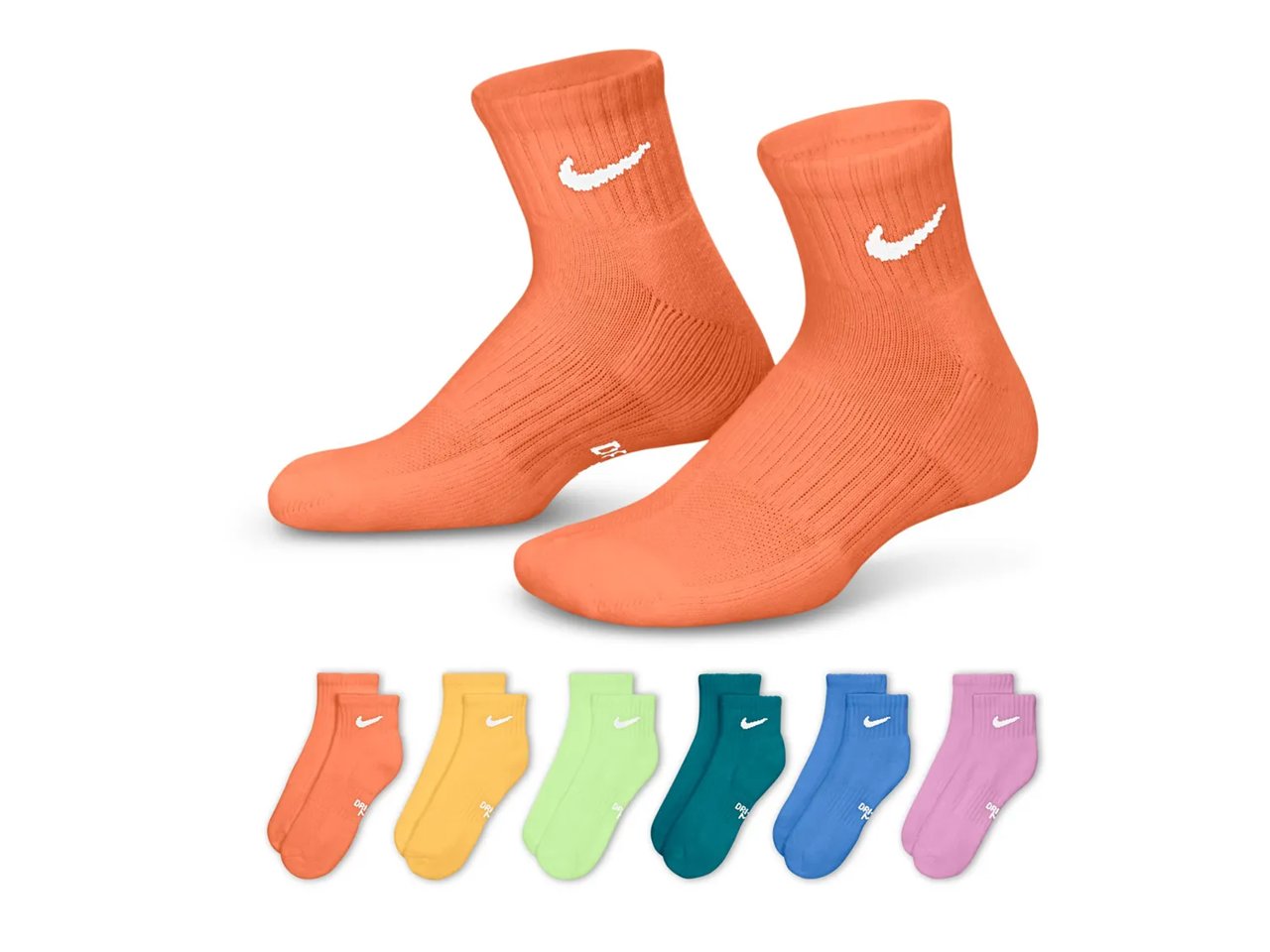 Cushioned Kids' Ankle Socks - 6 Pack
