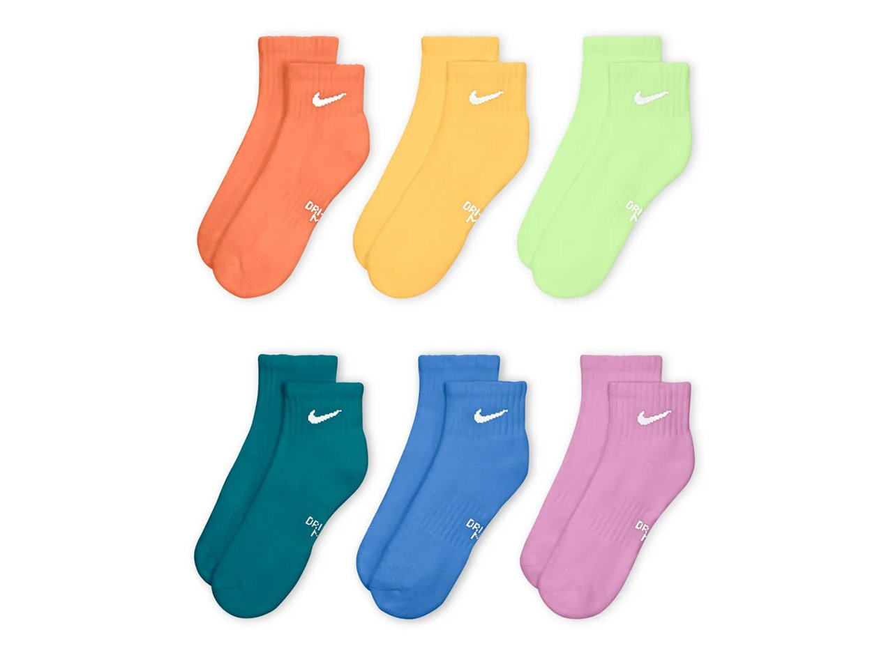 Cushioned Kids' Ankle Socks - 6 Pack