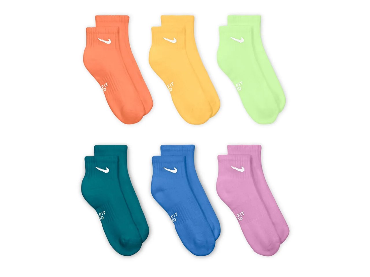 Cushioned Kids' Ankle Socks - 6 Pack