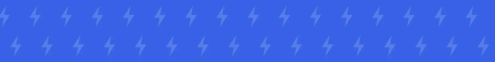 A Keds blue background with tonal lightning bolt graphics.