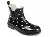 Tekoa Rain Boot Black/White Polka Dot Print view