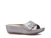 Justina Wedge Sandal Pewter Metallic view