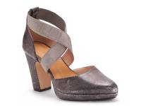 Icelyn Platform Pump Pewter Metallic Snake Print Leather view