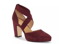 Icelyn Platform Pump Burgundy Suede view
