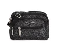 Triple Zip Crossbody Midnight Blossom view