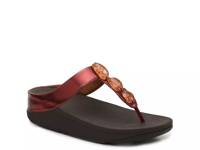 Fino Wedge Sandal Red Metallic view