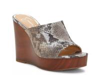 Shantelle Wedge Sandal Taupe/Black Snake Print Synthetic view