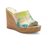 Shantelle Wedge Sandal White/Multicolor Rainbow Tie-Dye Fabric view