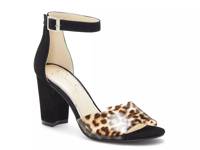 Sherron Sandal Black/Clear Leopard Print Suede/Synthetic view