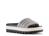 Prato Platform Slide Sandal Grey view