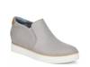 If Only Wedge Slip-On Sneaker Grey Fabric view