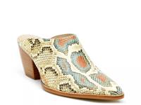Cammy Mule Beige/Blue/Orange Snake Print view