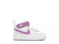 Court Borough Mid High-Top Sneaker - Kids' White/Purple view
