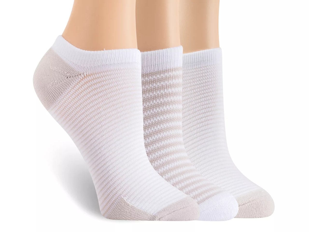 Powder Soft Women's No Show Socks -  3 Pack