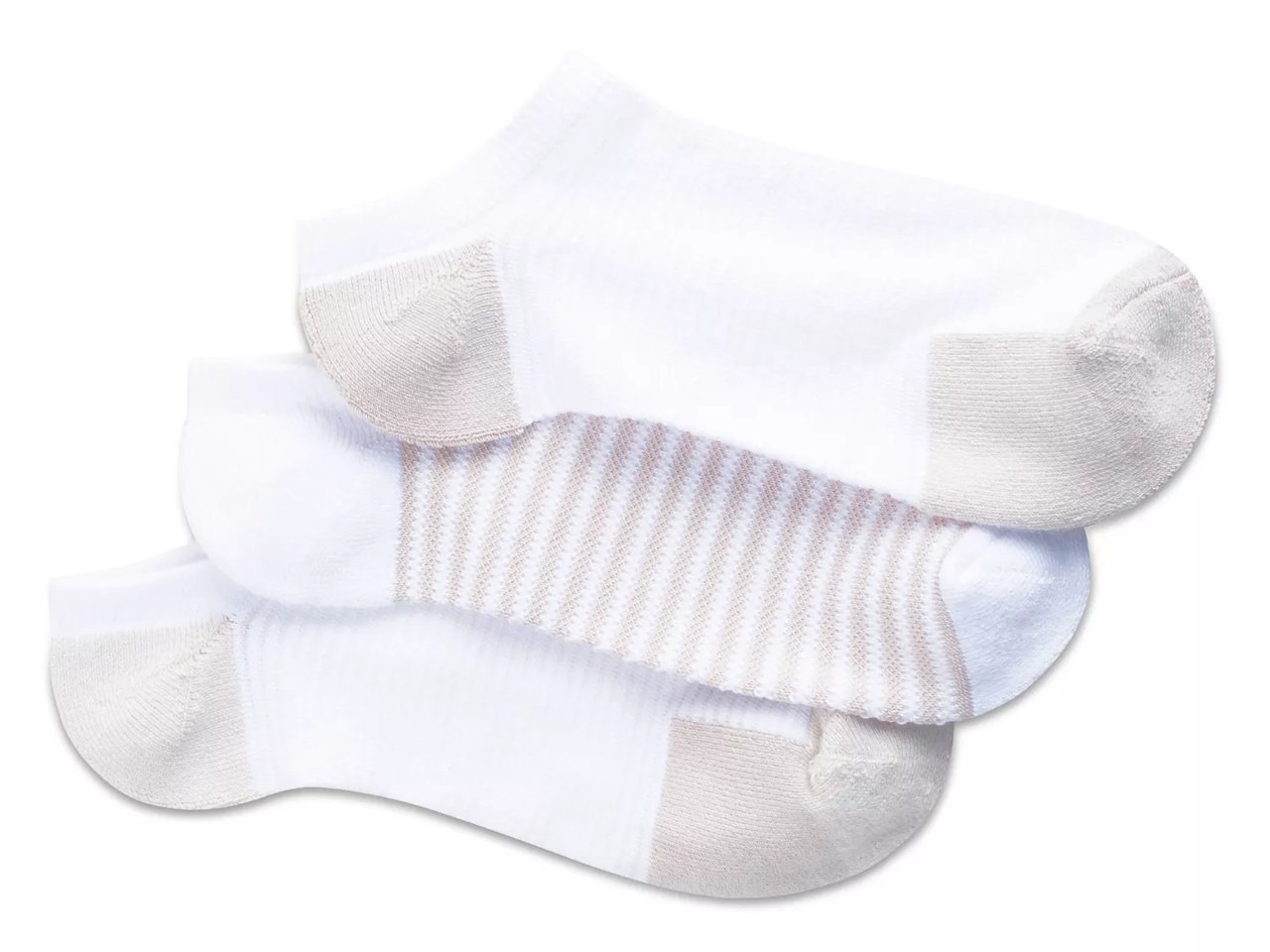Powder Soft Women's No Show Socks -  3 Pack