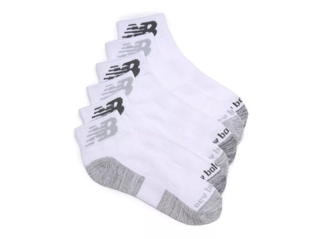 Performance Quarter Men's Ankle Socks - 6 Pack