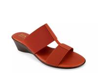 Sadey Wedge Sandal Rust view