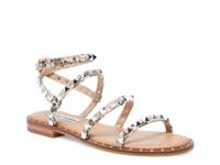 Travel Sandal Beige/Brown Snake Print Faux Leather view
