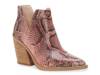 Gigietta Bootie Pink/Black Snake Print view