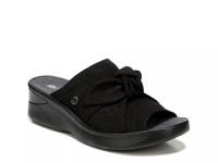 Smile Wedge Sandal Black view