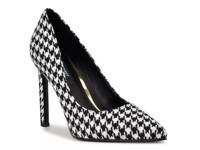 Tatiana 2 Pump Black/White Herringbone Print view