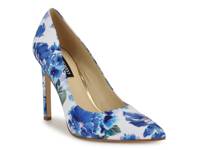 Tatiana 2 Pump White/Blue Floral Print view