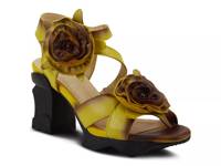Shelly Platform Sandal Yellow/Brown view