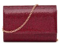 Alexis Crystal Clutch Wine Red view
