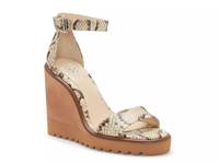 Gretam Wedge Sandal Off White Snake Print view