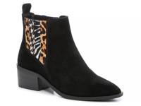 Tolana Chelsea Boot Black/Brown Animal Print Suede view