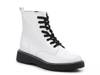 Kurrt Combat Boot White Croc Embossed view