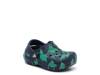 Classic Lined Clog - Kids' Navy/Green Dinosaurs view