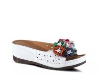 Flowerchild Wedge Sandal White view