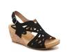 Beauty Wedge Sandal Black view