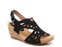 Beauty Wedge Sandal Black view