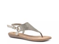 London Sandal Gold Metallic view