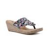Beachball Espadrille Wedge Sandal Black/Multicolor Floral Print view