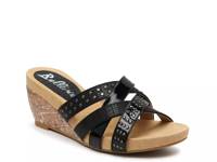 Spa Wedge Sandal Black view