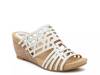 Pretty Wedge Sandal White view