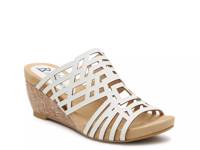 Pretty Wedge Sandal White view