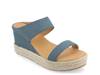 Alissa Espadrille Wedge Sandal Navy view