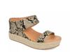 Alissa Espadrille Wedge Sandal Beige/Black Snake Print view