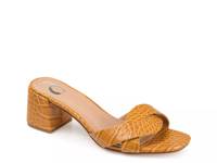 Perette Sandal Mustard Yellow Croc Print view