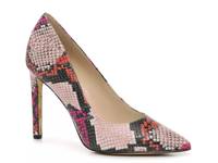 Tatiana Pump Light Pink/Red/Black Snake Print Leather view