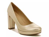 Berlin Platform Pump Gold Metallic view