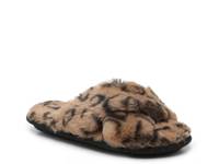 Emma Slipper Brown Leopard Print view