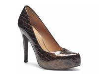 Parisah Platform Pump Dark Brown view